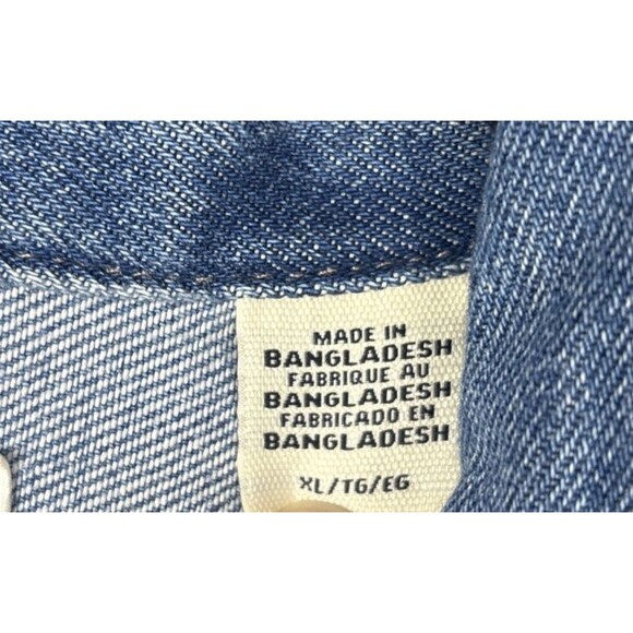 Vintage Levis Denim Dress Women's XL Western Rodeo Pockets 100% Cotton Cowgirl - Picture 3 of 12